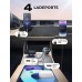 Rolgno Einziehbares Auto Ladegerät, [4 Port Schnellladegerät Auto] 72W Zigarettenanzünder USB C Adapter, PD30W & QC3.0 KFZ Ladegerät, 65CM Doppelkabel Car Charger, Ladekabel Auto für iPhone/Galaxy usw