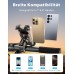 Rolgno Handyhalterung Fahrrad, [Schnell-Auslöse & 360° Drehbar] Handyhalterung Motorrad, Sicherer Schloss Handyhalter Fahrrad, Universaler Rahmen Bike Phone Holder für 4,7""-6,9"" Handys, Schwarz