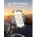 Rolgno Handyhalterung Fahrrad, [Schnell-Auslöse & 360° Drehbar] Handyhalterung Motorrad, Sicherer Schloss Handyhalter Fahrrad, Universaler Rahmen Bike Phone Holder für 4,7""-6,9"" Handys, Schwarz