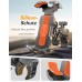 Rolgno Handyhalterung Fahrrad, [Neueste Vibrationsgedämpft] Handyhalterung Motorrad Rahmen, [Ohne Werkzeug] Handyhalter Motorrad mit Sicherheitsschloss, Kompatibel mit iPhone, 4,7-6,9"" Handys, Orange