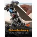 Rolgno Handyhalterung Fahrrad, [Neueste Vibrationsgedämpft] Handyhalterung Motorrad Rahmen, [Ohne Werkzeug] Handyhalter Motorrad mit Sicherheitsschloss, Kompatibel mit iPhone, 4,7-6,9"" Handys, Orange