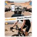  Rolgno Bike Phone Holder, [Vibration Damper & Tool-Free] Motorbike Phone Holder, [Silicone Cushion] Bike Phone Mount with Security Lock Compatible with iPhone, Galaxy and 4.7-6.9''