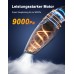 Rolgno Handstaubsauger Akku, [9000Pa & Schnellladestation] Handstaubsauger Kabellos mit LED-Lichter, 2 Waschbar HEPA-Filter, Nass & Trocken Auto Staubsauger Stark für Zuhause, Büro, Auto, Tierhaare