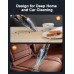 Rolgno Handheld Vacuum Cleaner, Rechargeable 9KPA Powerful Suction Car Vacuum Cleaner Cordless with [Fast Charging Dock & LED Light], 2 HEPA Filters, Mini Dust Buster for Home/Carpet/Stairs/Pet Hair
