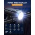 Rolgno Lumiere Velo Avant et Arriere Super Lumineux, Lampe Velo LED Alliage Aluminium Robustes, 8+7 Modes & Rechargeable USB Lumière Vélo, Éclairage Vélo Étanche IP65 pour Cyclisme Nocturne/Course/VTT
