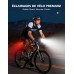 Rolgno Lumiere Velo Avant et Arriere Super Lumineux, Lampe Velo LED Alliage Aluminium Robustes, 8+7 Modes & Rechargeable USB Lumière Vélo, Éclairage Vélo Étanche IP65 pour Cyclisme Nocturne/Course/VTT