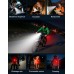 Rolgno Lumiere Velo Avant et Arriere Super Lumineux, Lampe Velo LED Alliage Aluminium Robustes, 8+7 Modes & Rechargeable USB Lumière Vélo, Éclairage Vélo Étanche IP65 pour Cyclisme Nocturne/Course/VTT