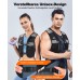 Rolgno Laufweste Damen Herren, Ultraleicht & Atmungsaktive Trinkrucksack, Laufweste Reflektierend, Trinkweste Laufen mit 6 Taschen und 2L Großes Trinkblasenfach für Jogging, Marathon, Radfahren