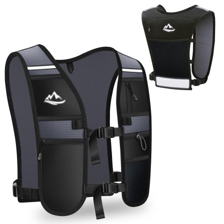 Rolgno Running Vest, [Lightweight & Reflective] Hydration Vest with 2L Large Compartment, Breathable Running Backpack for Women and Men, Running Water Vests for Cycling Marathon Trail Jogging Hiking
