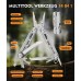 Rolgno Multitool, Geschenke für Männer, 14 in 1 Faltbares Edelstahl Multitool Werkzeug mit Zange, Messer, Säge, Schraubendreher, Multitools mit Nylontasche, Gadget für Camping, Reparatur, Wandern Rolgno Multitool, Geschenke für Männer, 14 in 1 Faltbares Edelstahl Multitool Werkzeug mit Zange, Messer, Säge, Schraubendreher, Multitools mit Nylontasche, Gadget für Camping, Reparatur, Wandern