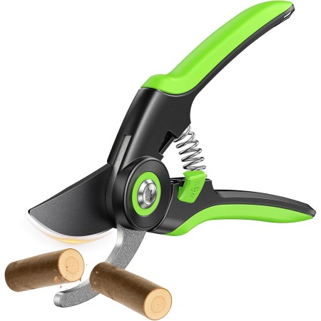 Rolgno Bypass Garden Secateurs, SK5 Steel Garden Scissors & Pruning Shears Secateurs Heavy Duty, Upgraded 0.5s One-Handed Unlock Design, Ergonomic Handle, Labor-Saving, for 20mm Fresh Branch Flower Rolgno Bypass Garden Secateurs, SK5 Steel Garden Scissors & Pruning Shears Secateurs Heavy Duty, Upgraded 0.5s One-Handed Unlock Design, Ergonomic Handle, Labor-Saving, for 20mm Fresh Branch Flower