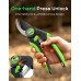 Rolgno Bypass Garden Secateurs, SK5 Steel Garden Scissors & Pruning Shears Secateurs Heavy Duty, Upgraded 0.5s One-Handed Unlock Design, Ergonomic Handle, Labor-Saving, for 20mm Fresh Branch Flower Rolgno Bypass Garden Secateurs, SK5 Steel Garden Scissors & Pruning Shears Secateurs Heavy Duty, Upgraded 0.5s One-Handed Unlock Design, Ergonomic Handle, Labor-Saving, for 20mm Fresh Branch Flower