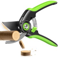 Rolgno Bypass Gartenschere mit 2026 Verbesserte 0,5s-Einhand-Entriegelung SK5-Stahlklinge Robuste Rosenschere, Kraftsparende Baumschere, PTFE-Beschichtung, Ergonomischer Griff, bis 20mm Schnittstärke