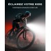 Rolgno Lumiere Velo, Fins & Rechargeable Lumière Velo Avant et Arriere, [5+6 Modes] Double USB-C LED Lampe Vélo, Étanche IP65 Eclairage Phare Feu Arriere Vélo, pour Cyclisme Route et Montagne