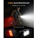 Rolgno Super Bright Bike Lights, Ultra-Slim & Lightweight Rechargeable Bike Lights Front and Back, [5+6 Modes] Dual USB-C Bike Light Set, IP65 Waterproof Bicycle Lights Road Mountain Cycling