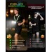 Rolgno 500 Lumen Lauflicht, Lauflampe Joggen mit 360° Reflektoren, Wiederaufladbar Brustlampe, 45° Verstellbar, 7 Modi & IPX4 Wasserdichter Running Light Sicherheitswesten für Nachtlauf