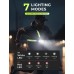 Rolgno Running Lights for Runners, 500 Lumens Rechargeable Running Chest Torch, 7 Modes & 45° Adjustable Beam, 360° Hi Vis Reflective Running Vest & IPX4 Waterproof Body Torch for Walking/Jogging