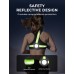 Rolgno Running Lights for Runners, 500 Lumens Rechargeable Running Chest Torch, 7 Modes & 45° Adjustable Beam, 360° Hi Vis Reflective Running Vest & IPX4 Waterproof Body Torch for Walking/Jogging