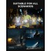 Rolgno Running Lights for Runners, 500 Lumens Rechargeable Running Chest Torch, 7 Modes & 45° Adjustable Beam, 360° Hi Vis Reflective Running Vest & IPX4 Waterproof Body Torch for Walking/Jogging