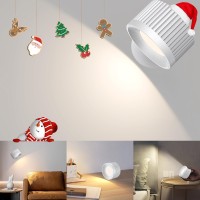 Rolgno LED Indoor Wall Light, Rechargeable Wall Lamp, Remote Control/Touch Control, 3 Colour Temperatures, 4 Brightness Levels, 360° Rotating Wall Light with Magnetic, for Bedside Table, General Use [Energy Class E]