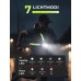 Rolgno Lauflicht, 500 Lumen Lauflampe Joggen mit Reflektoren, 7 Modi & 45° Verstellbarem Brustlampe, IPX4 Wasserdichte LED Jogging Licht für Nachtspaziergänge/Laufen/Wandern, 2-16 Stunden Akkulaufzeit [Energieklasse E]