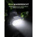 Rolgno Lauflicht, 500 Lumen Lauflampe Joggen mit Reflektoren, 7 Modi & 45° Verstellbarem Brustlampe, IPX4 Wasserdichte LED Jogging Licht für Nachtspaziergänge/Laufen/Wandern, 2-16 Stunden Akkulaufzeit [Energieklasse E]